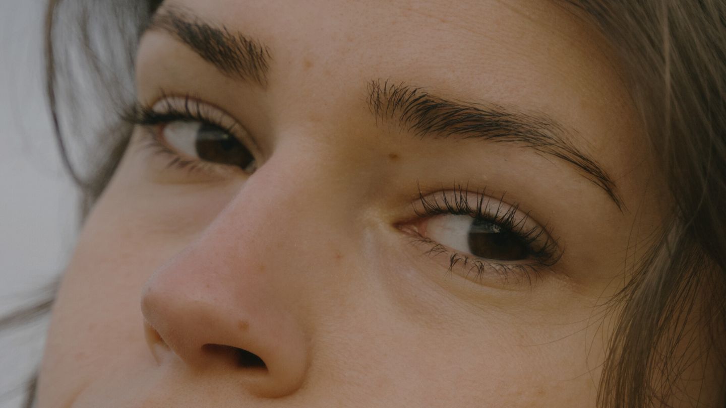 Close up of woman's eyes with Maximize Mascara