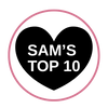 Sam's Top 10 Product icon heart in pink circle