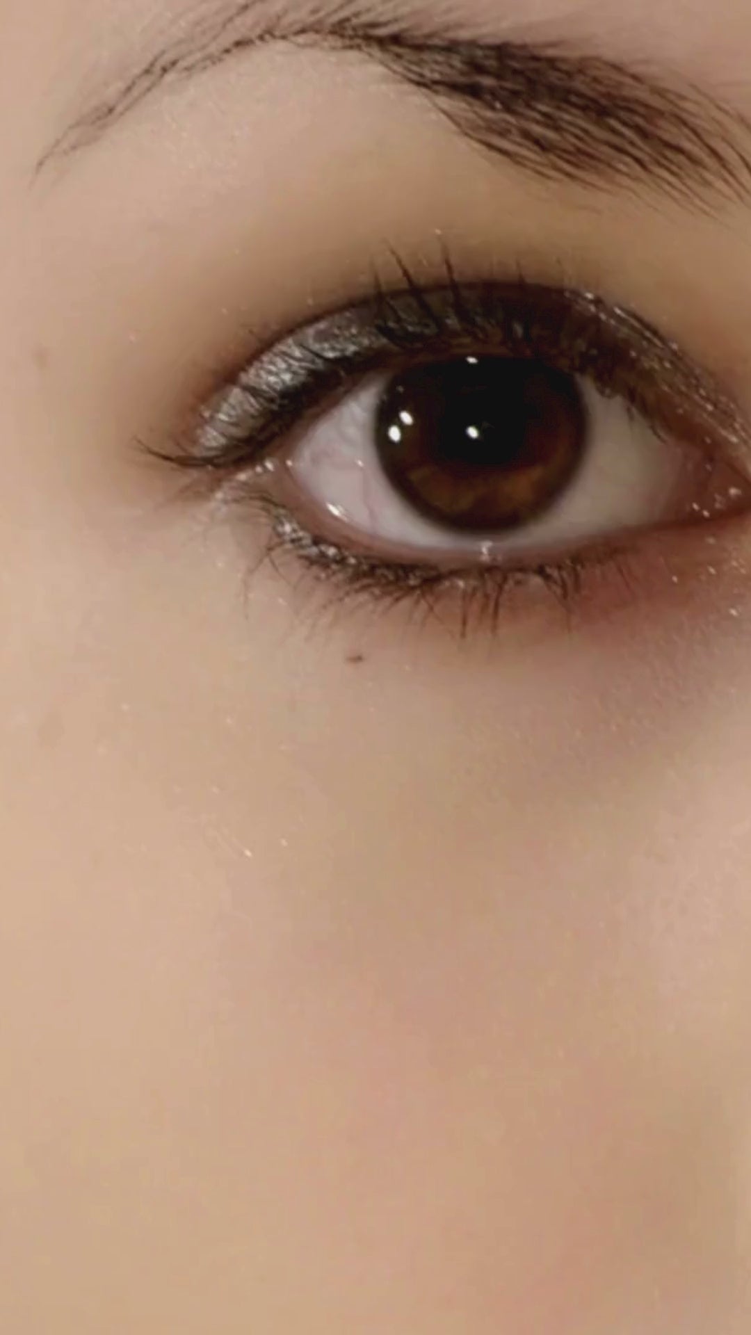 Upper and lower lid eyeliner application