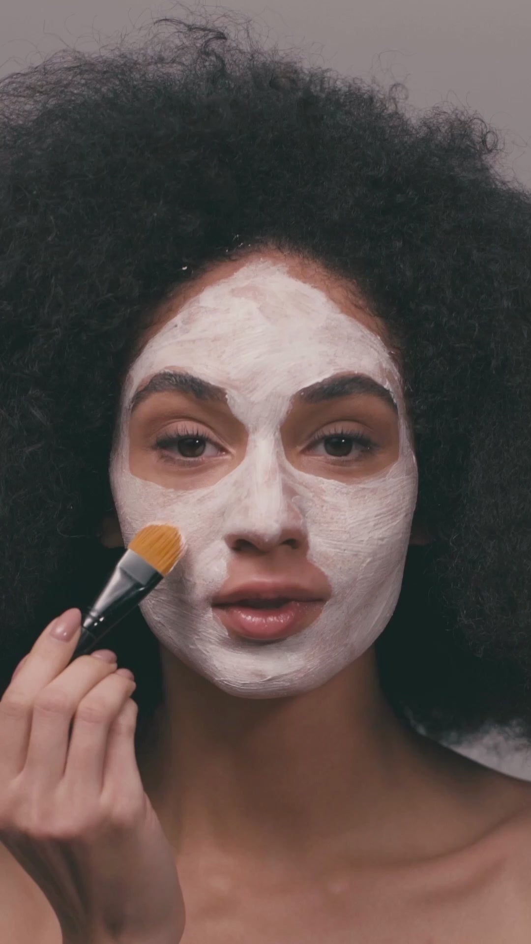 Turmeric clay mask application