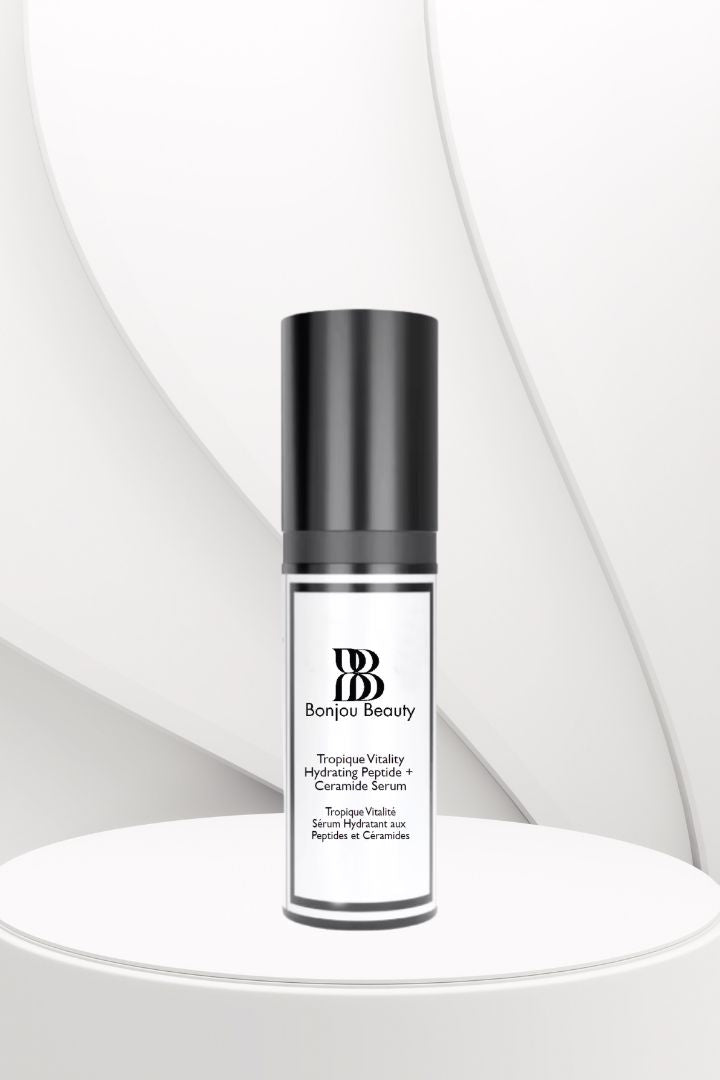 Bionu Beauty serum bottle on a white background