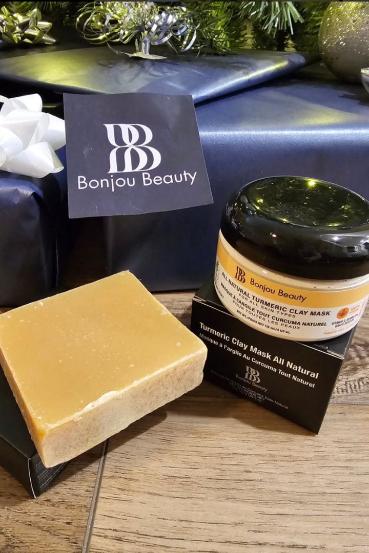 Bonjou beauty Turmeric Clay Mask and Turmeric Soap