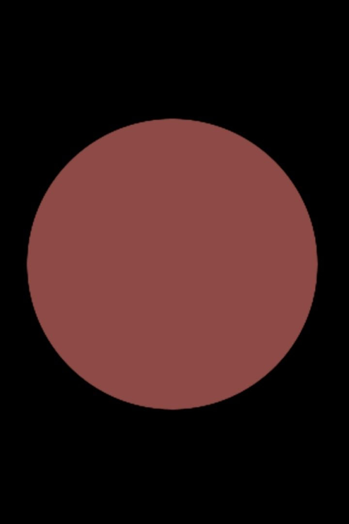 Solid brown circle on a black background