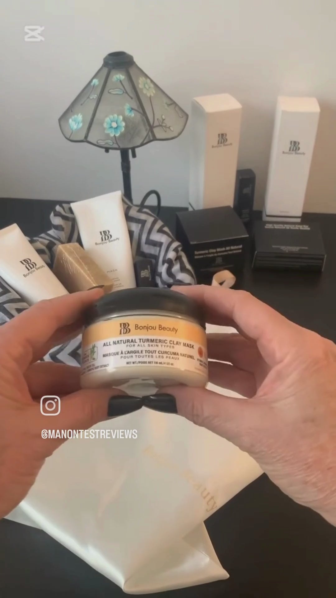 Turmeric mask application before and after